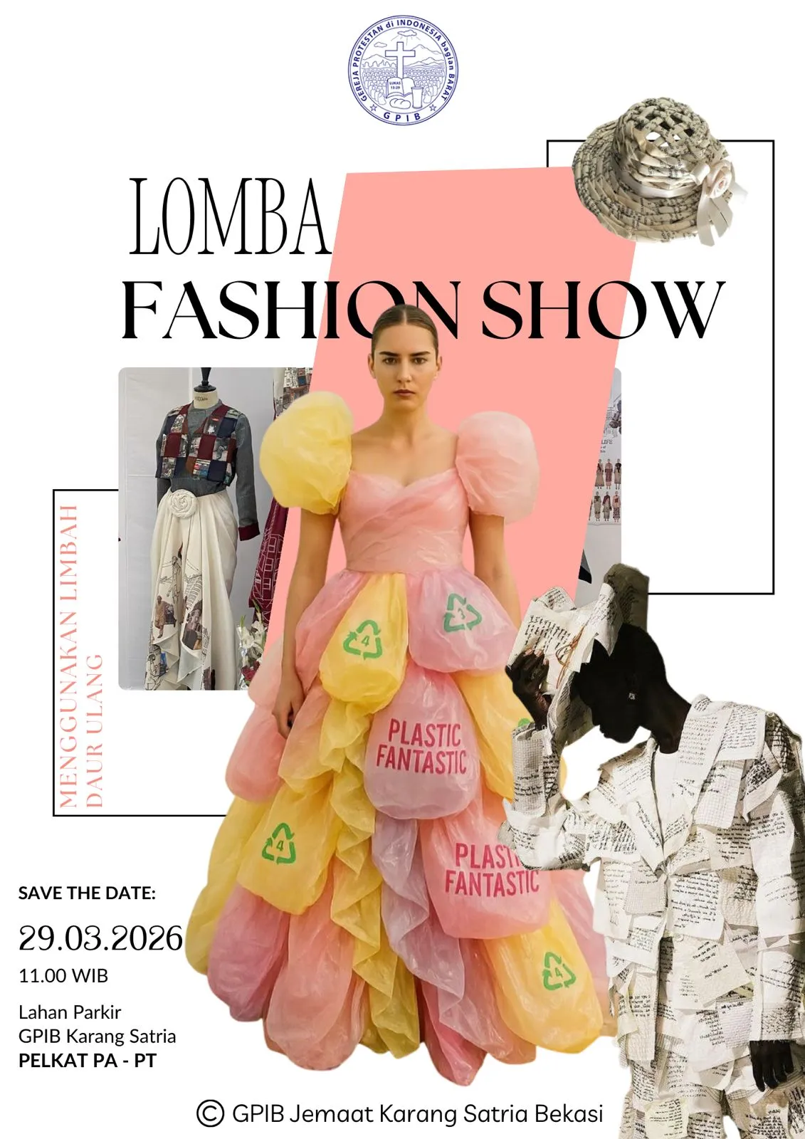 Foto LOMBA FASHION SHOW DAUR ULANG! HUT KE-1 GPIB JEMAAT KARANG SATRIA