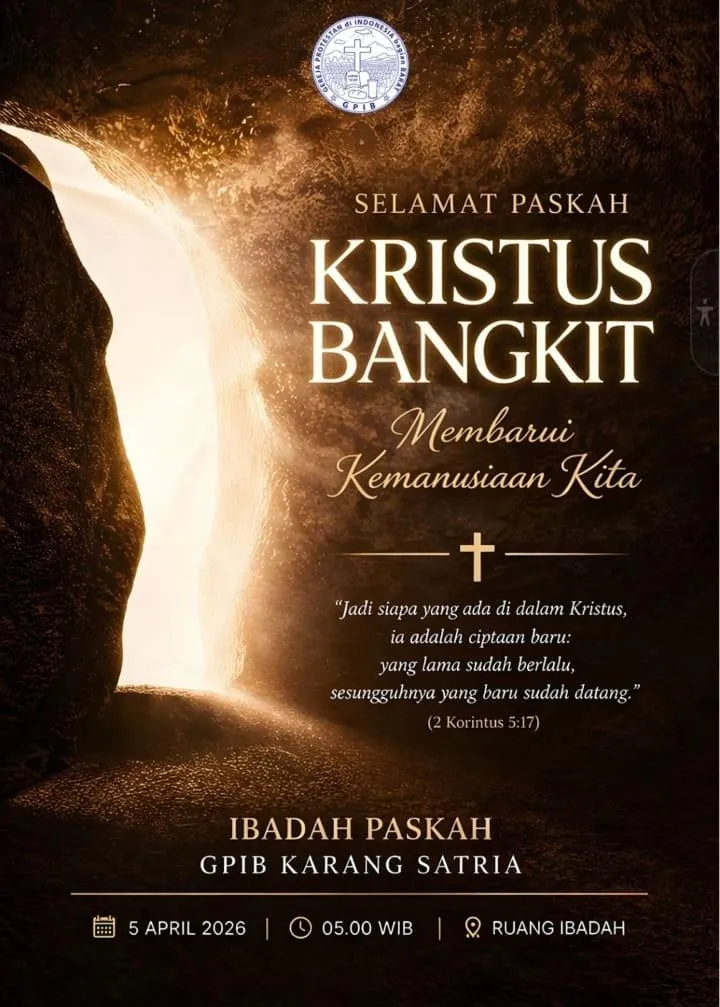 Foto Ibadah Paskah GPIB Karang Satria Bekasi!